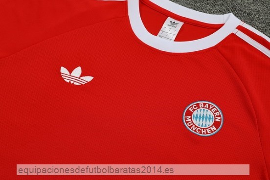 Nuevo Entrenamiento Conjunto Completo Bayern Munich 24/25 Rojo Blanco Baratas